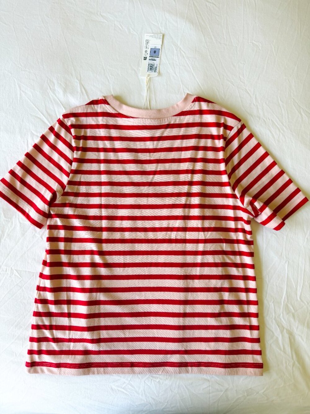 Marks & Spencer Pure Cotton Striped Tee - Picture 5 of 9